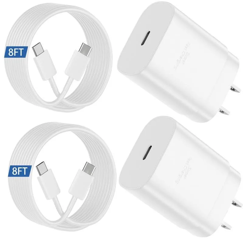 KEHIPI KEHIPI XHD-PD25W04 25W USB charger 8FT cable white — product photo