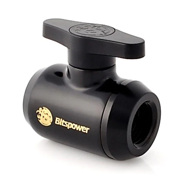 Bitspower Bitspower G1/4" Mini Valve Black Handle Matte Black BP-MVV-MBKBK — product photo