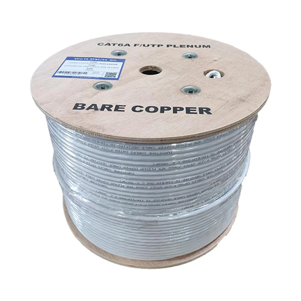 Turnstone Cables Turnstone Cables Cat6A Plenum Shielded F/UTP 1000 ft White — product photo