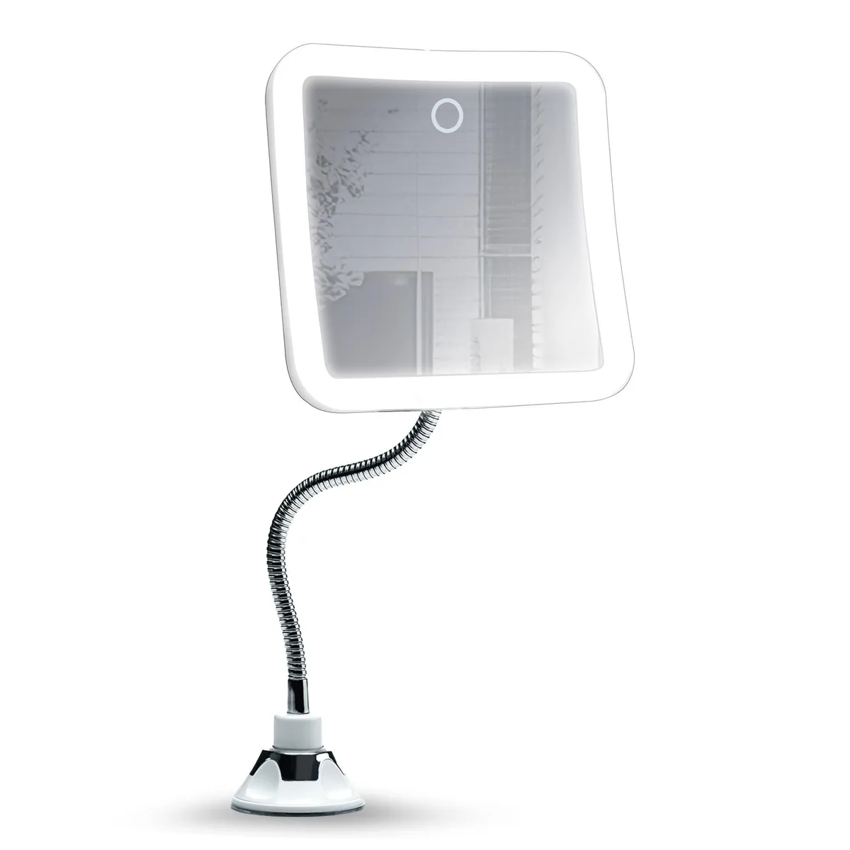 SOEWIOU SOEWIOU Mira 2 Plus 10x Magnifying Mirror 12" Gooseneck 360° Rotatable White — product photo