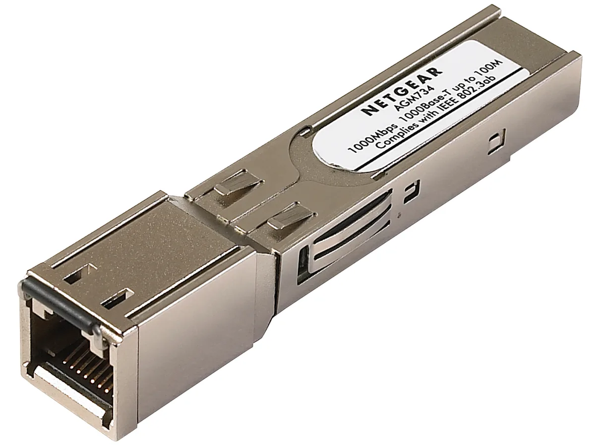 Netgear Inc. Netgear Inc. AGM734-10000S SFP transceiver 1 Gbps RJ45 100m — product photo