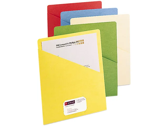 Stack of 25 grey 11-point file folders with slash pockets