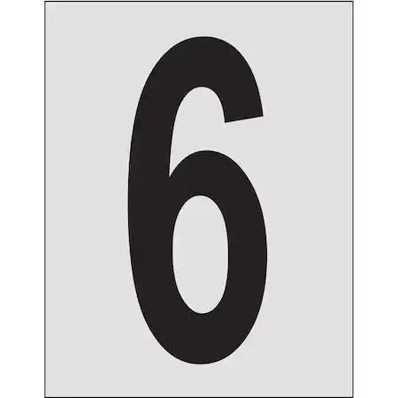 Brady Brady 5900-6 Number Labels 1in Character PK25 — product photo