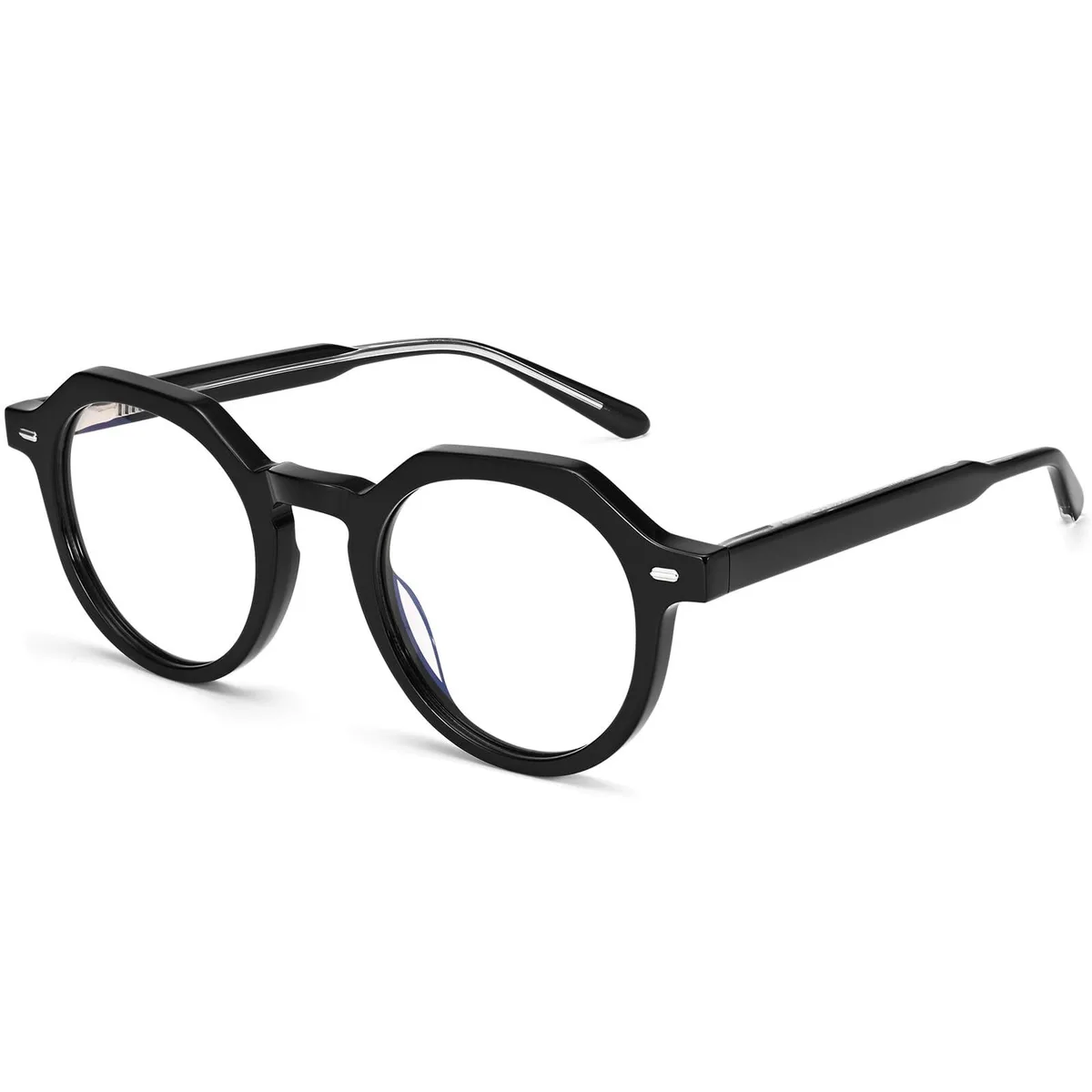 ALSEYE ALSEYE 2 in 1 accessory blue light glasses black frame — product photo