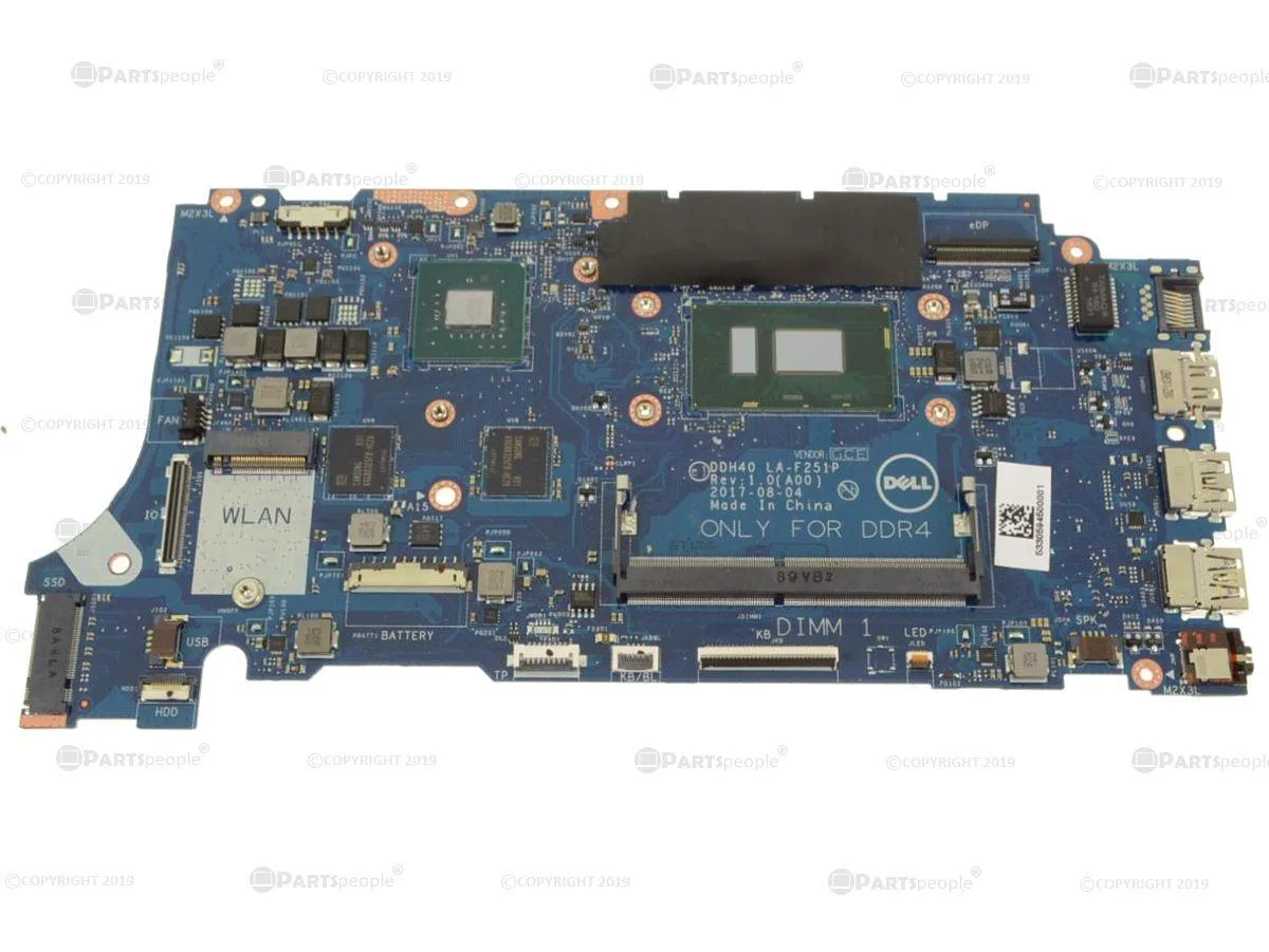 DELL DELL TYGH6 Motherboard Inspiron 7472 7572 i7-8550U 1.8GHz — product photo