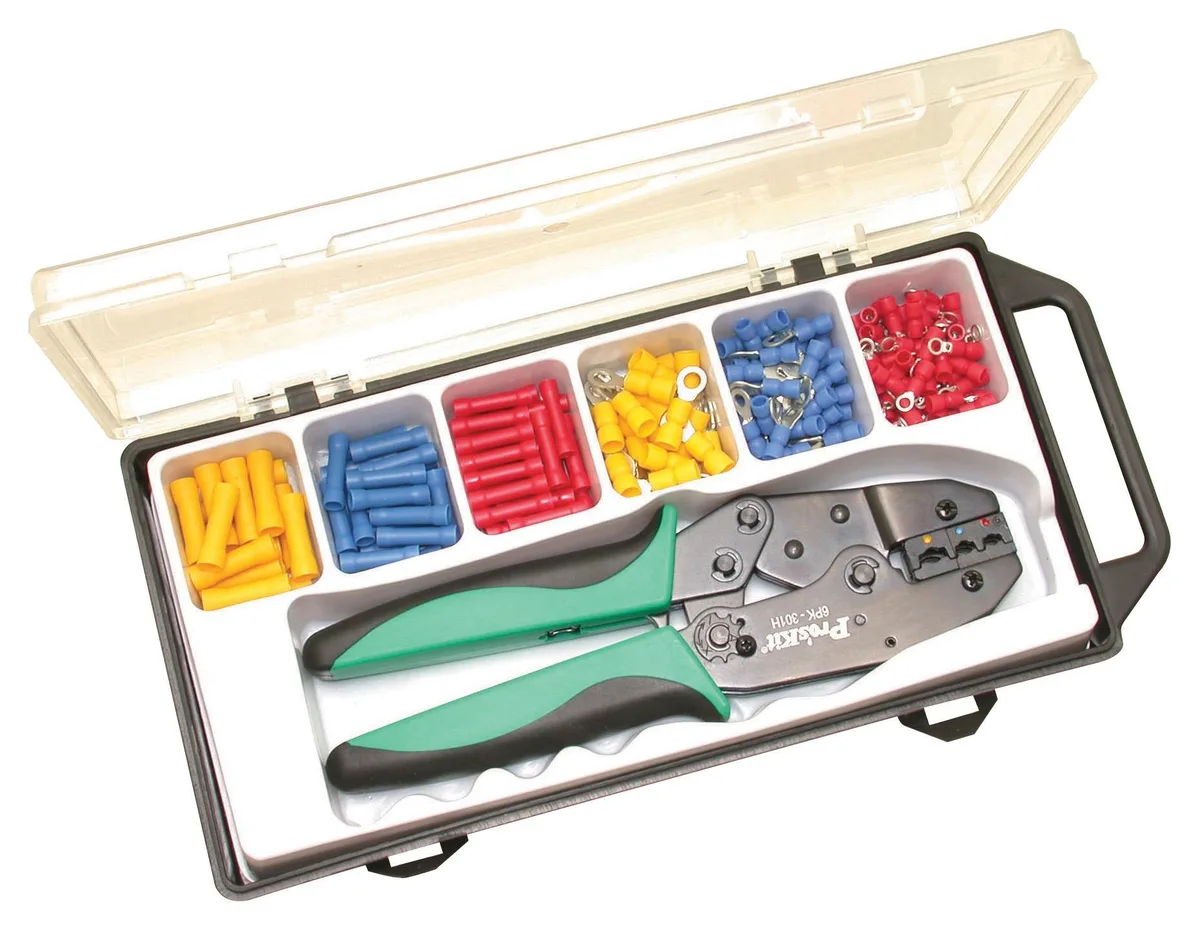 Eclipse Eclipse 500-037 176-piece vinyl wire termination kit with crimper — product photo