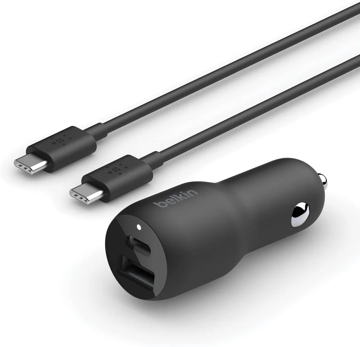 Hamzan Hamzan 37W Dual Port Car Charger with 3.3ft USB-C Cable — product photo