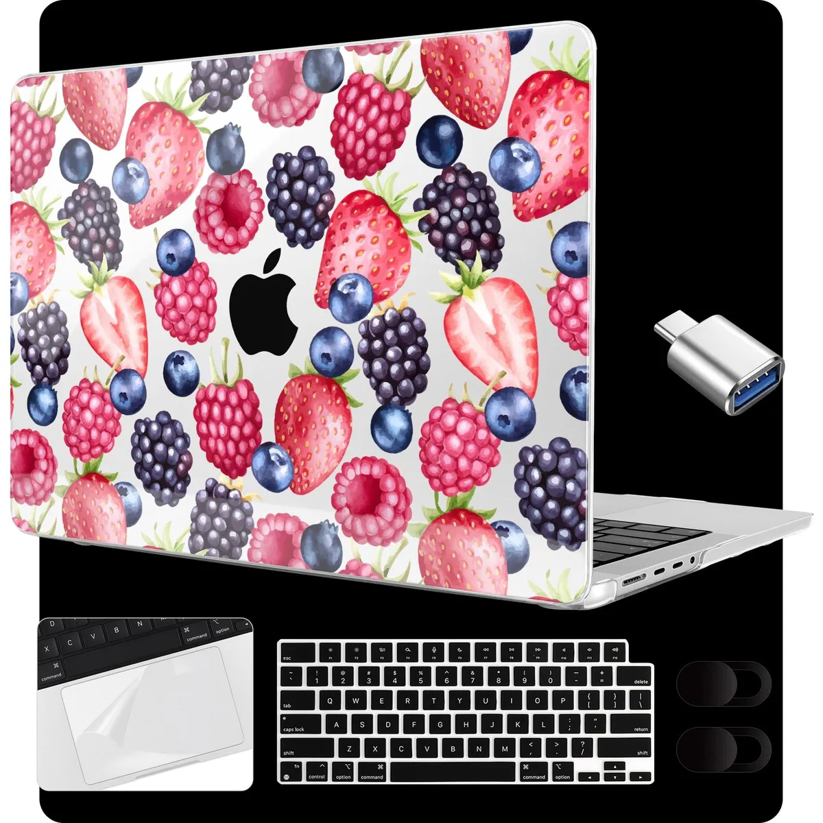 BESIGN BESIGN 2 in 1 Accessory MacBook Pro 14 2021 2023 2024 Fresh Berries — product photo