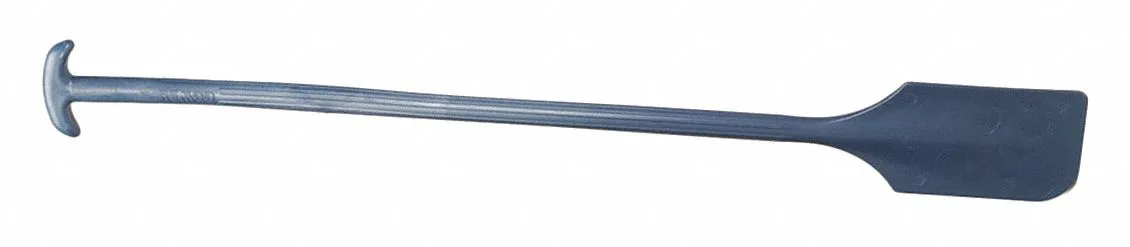 Blue solid paddle scraper with T-handle 52in long