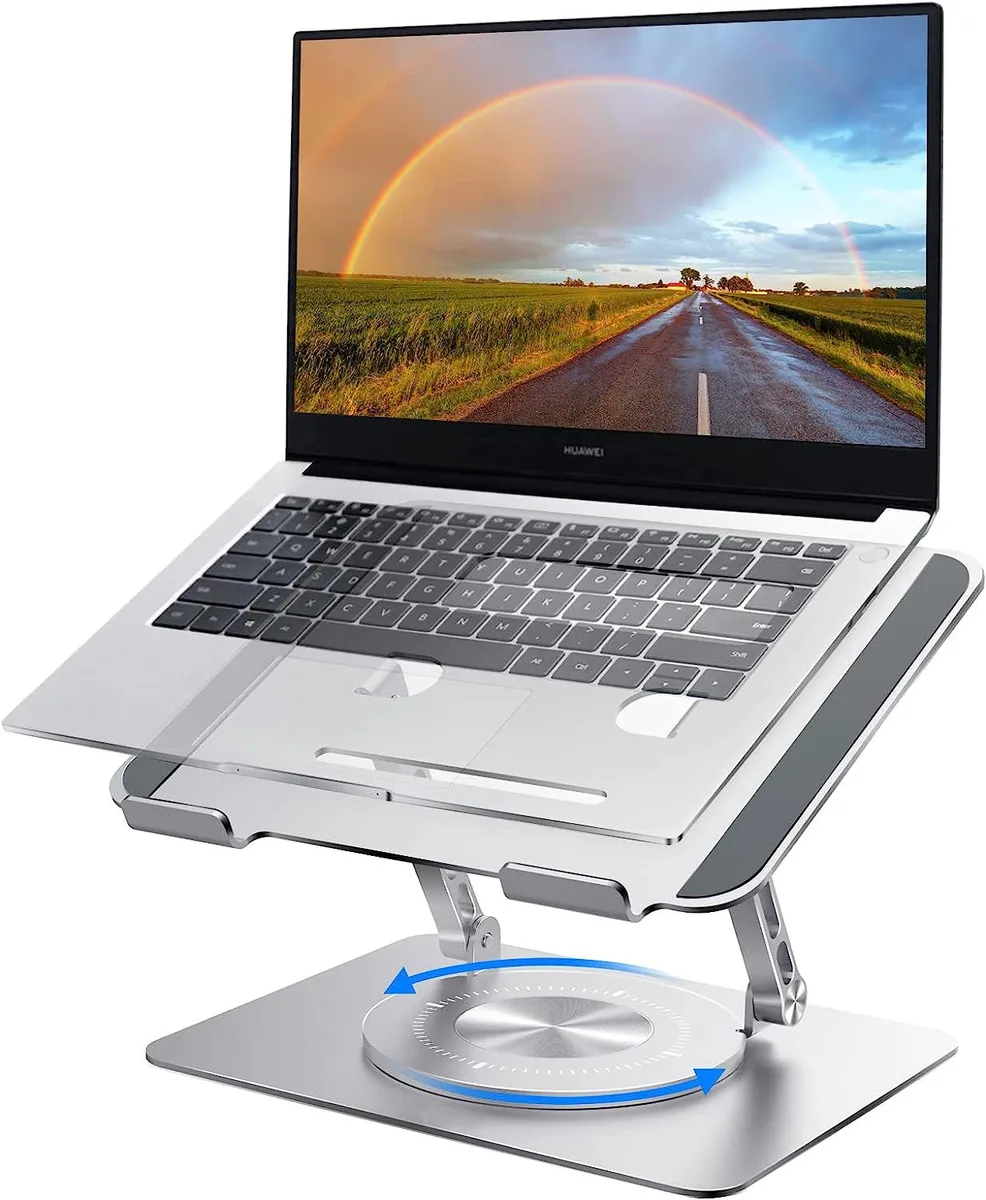 LUOM LUOM CXG-0088 360° adjustable laptop stand aluminium silver — product photo