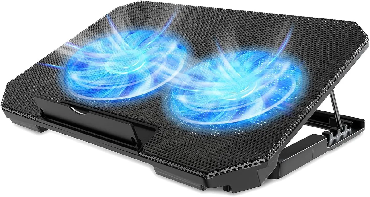 Viva Viva laptop cooling pad 12-15.6 inch dual 5.1 fan 2 USB black — product photo
