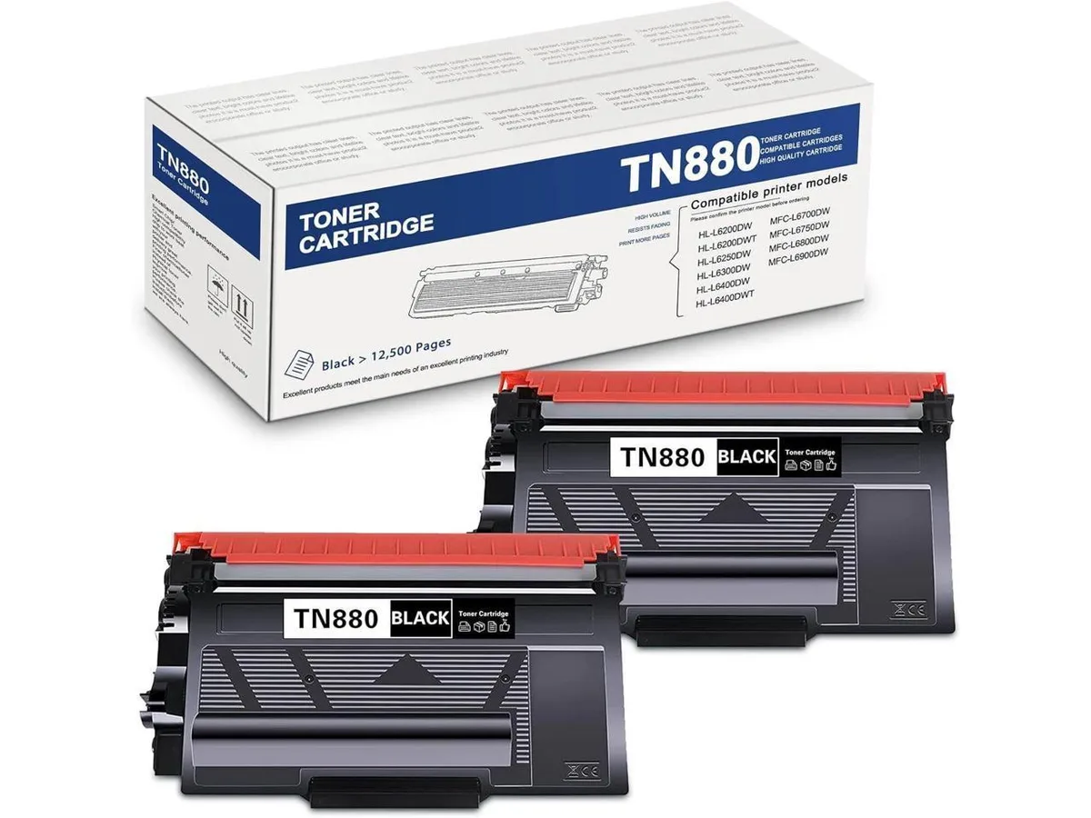 V4ink V4ink 2-pack TN880 toner cartridge black 12500 pages — product photo