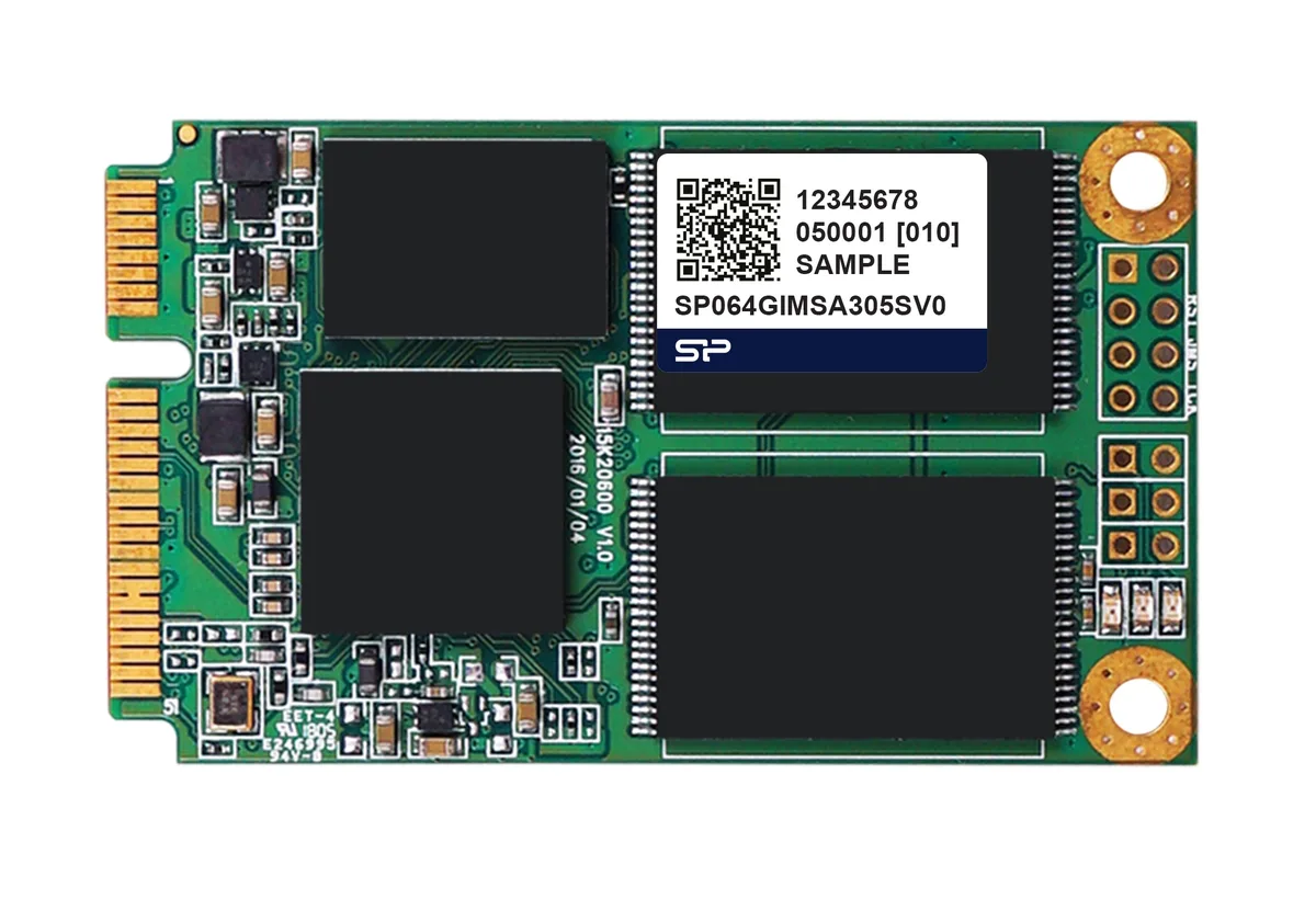 Silicon Power Silicon Power MSA305SV0 64GB mSATA internal hard drive — product photo