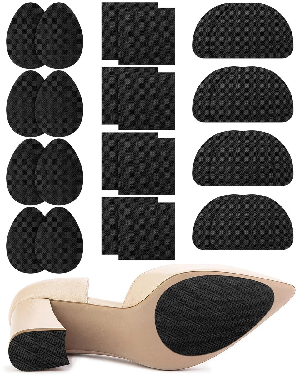 Golbylicc Non-Slip Shoe Pads 24pcs 3 Style Black — product photo