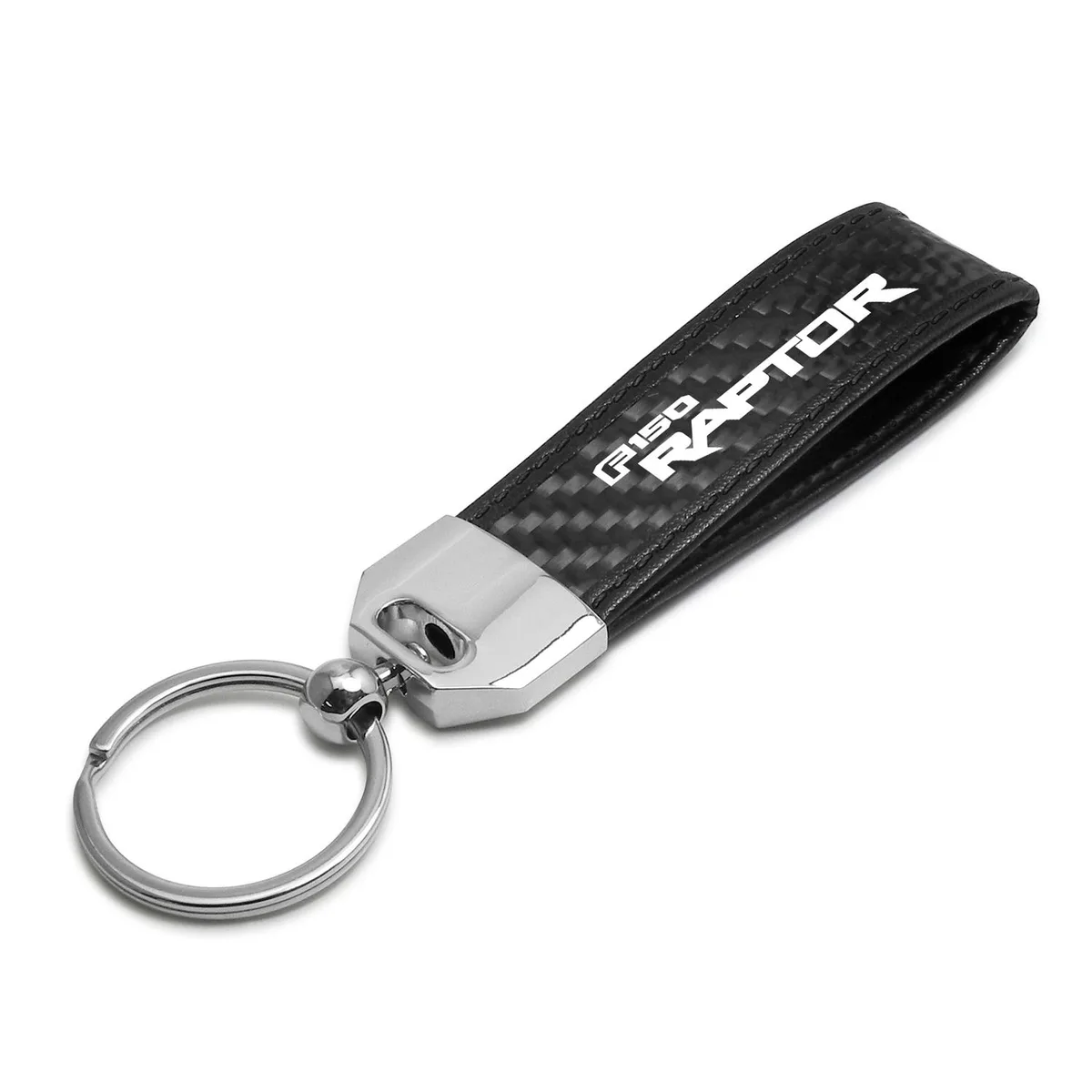 iPick Image, LLC iPick Image, LLC Ford F-150 Raptor 2017 Carbon Fiber Leather Key Chain Black — product photo