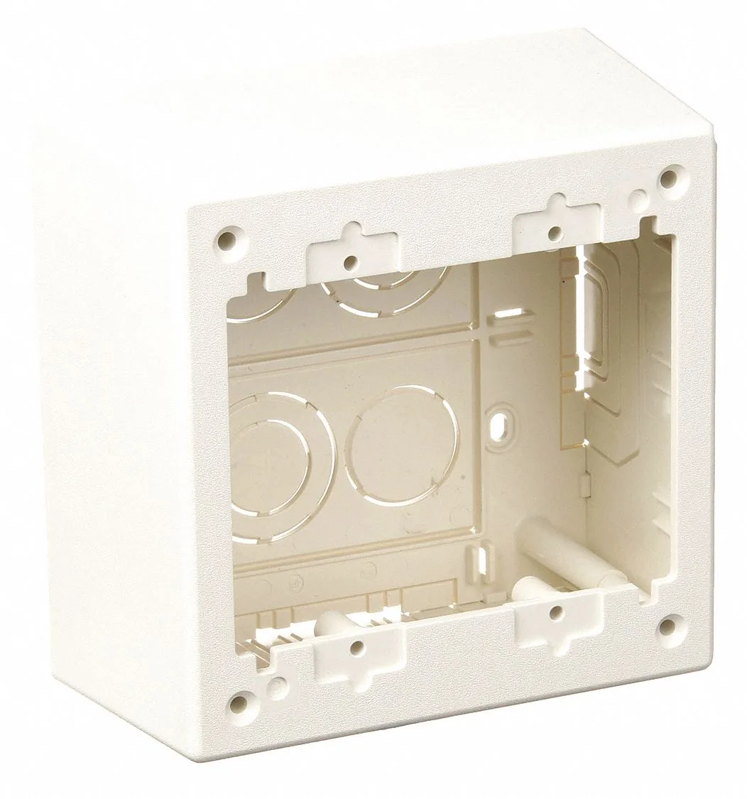 Panduit Panduit JBP2DIW 2-Gang Deep Junction Box Cord Cover — product photo