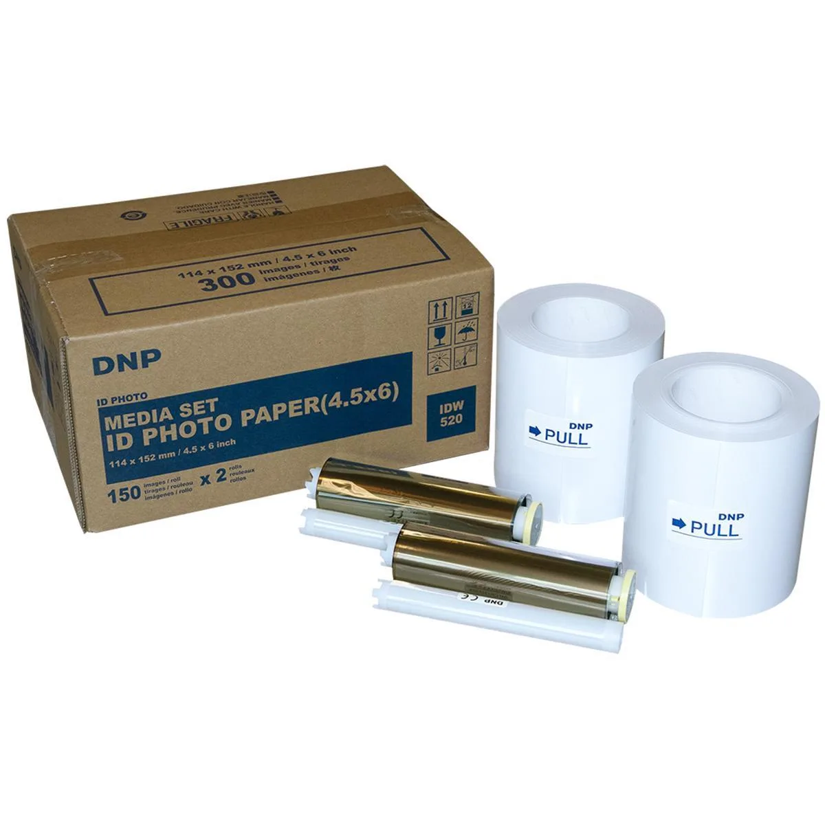 DNP IMS America Corporation DNP IMS America Corporation IDW520 4.5x6" Photo Media 150 Prints 2-Pack — product photo
