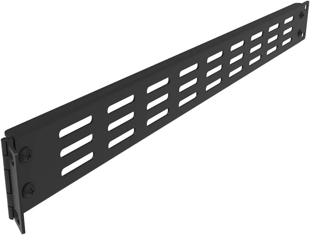 PISKEKAT PISKEKAT 1U Hinged Blank Panel 19 Inch Slot Vented — product photo