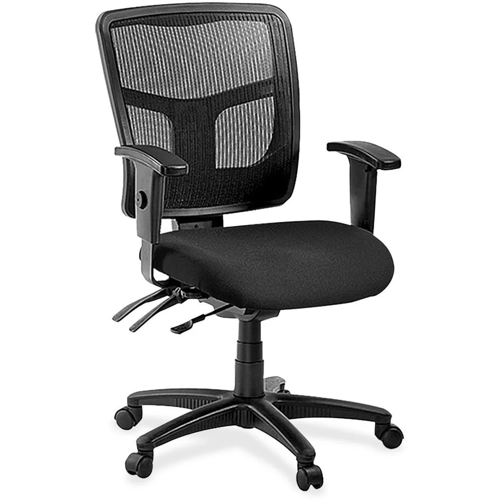 Lorell Lorell 86201 Managerial Mid-Back Mesh Chair Black 25x23x40 — product photo