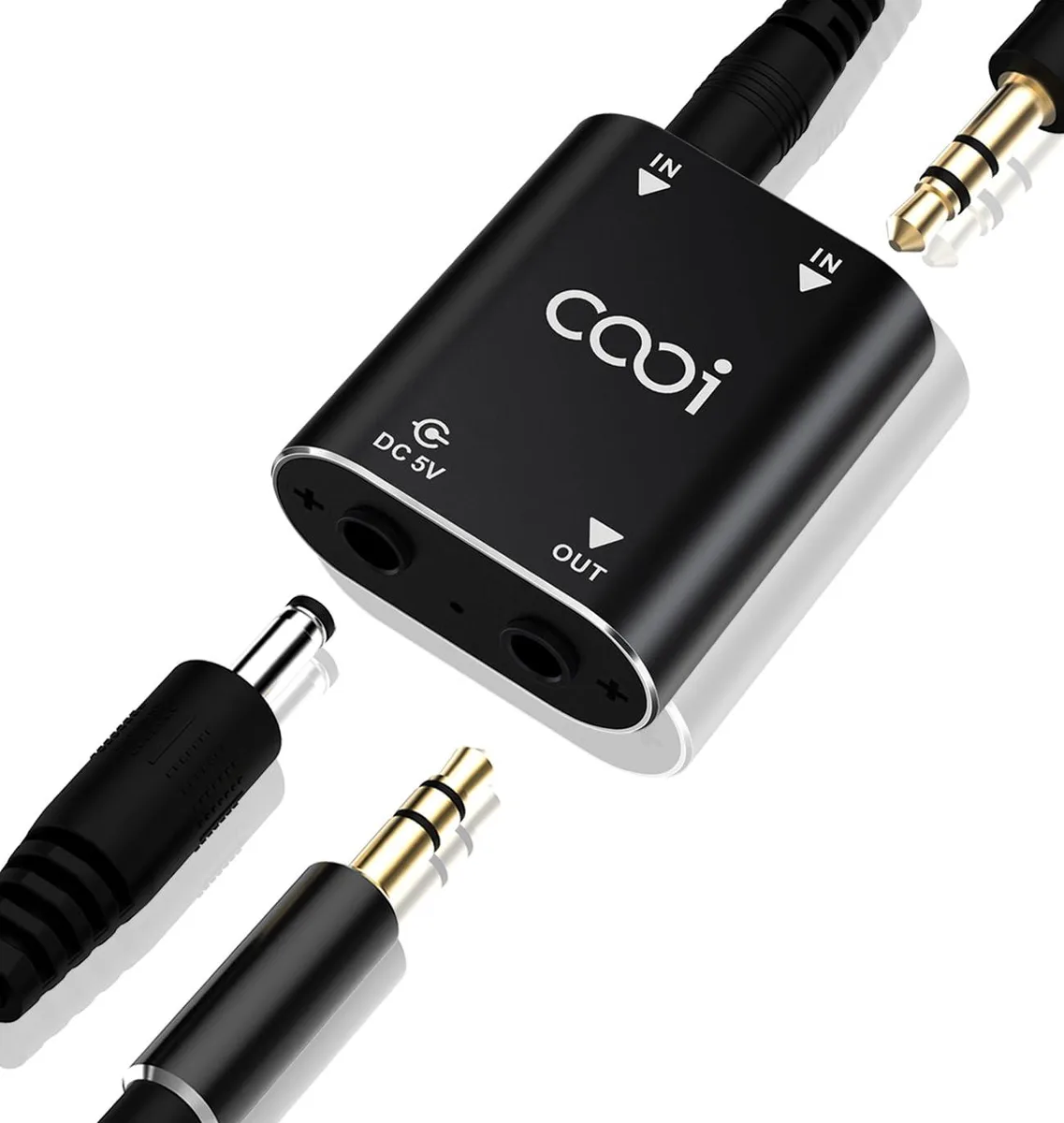  cooidea A04 2-Channel Stereo Mini Audio Mixer 48 kHz USB 3.5 mm — product photo