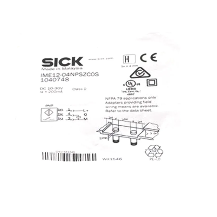 Sick Sick IME12-04NPSZCOS inductive proximity sensor PNP 12 4 mm — product photo