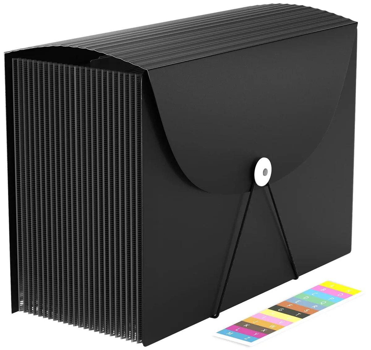  Pendaflex 24 Pocket Expanding File Folder 11.8 x 9 x .3 in Black — product photo