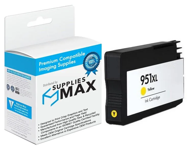 SuppliesMax SuppliesMax Yellow Inkjet Cartridge HP CN048AN 1500 Pages — product photo