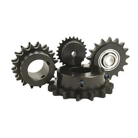 Tritan steel sprocket 18 teeth black oxide finish hub keyway set screws double strand chain 60-2