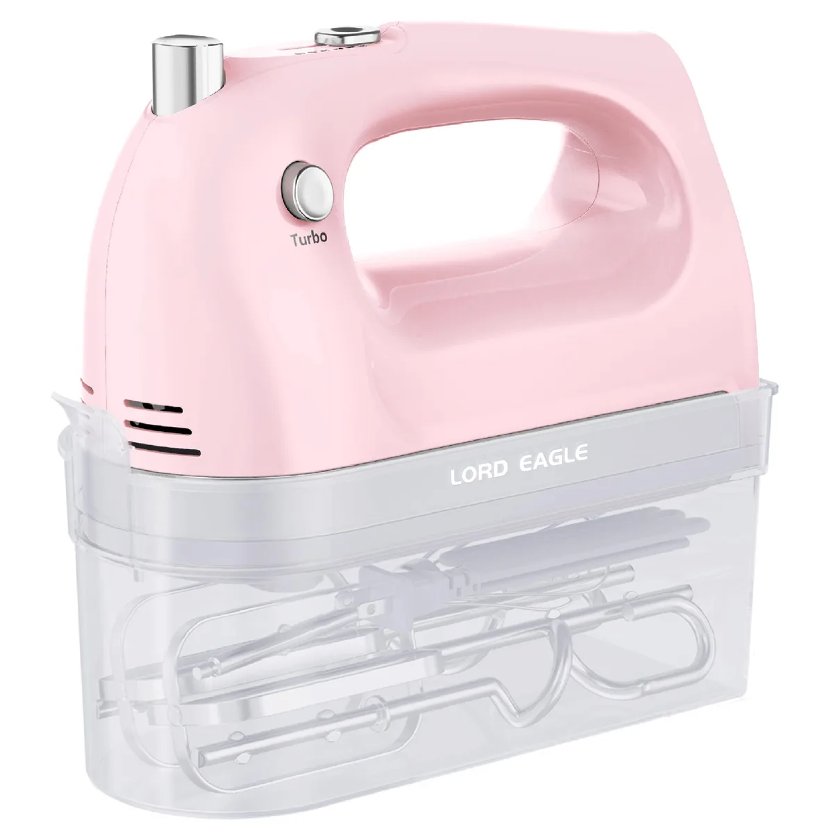  Lord Eagle Hand Mixer CX-6661 400W 5-Speed Pink — product photo