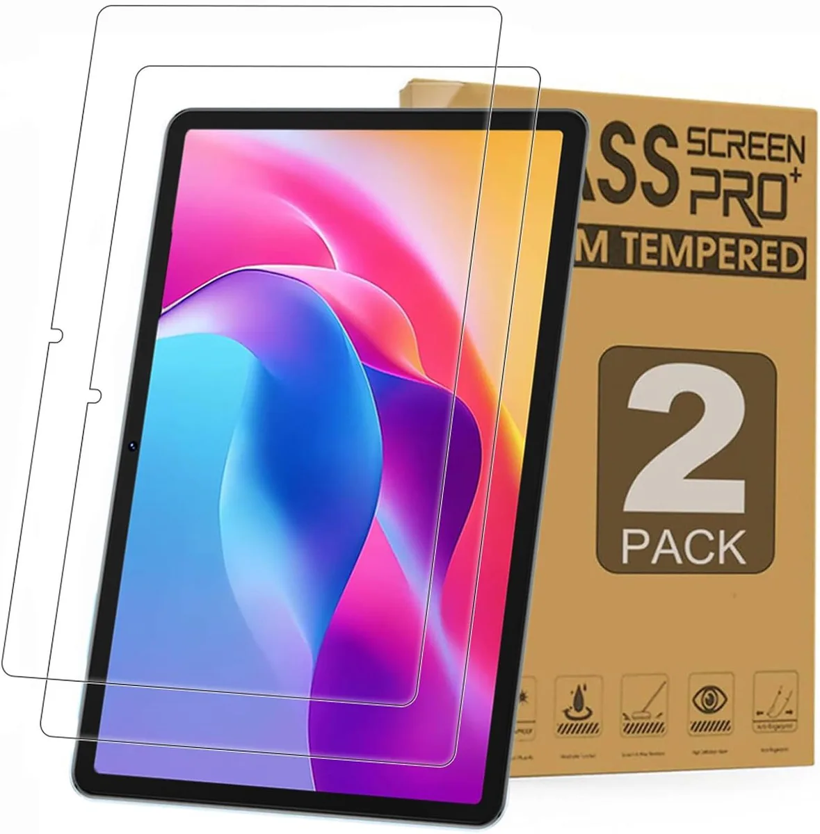 Leelbox Leelbox 2-Pack Screen Protector TCL Tab 10 Gen4 10L Gen4 10.1 inch accessory — product photo