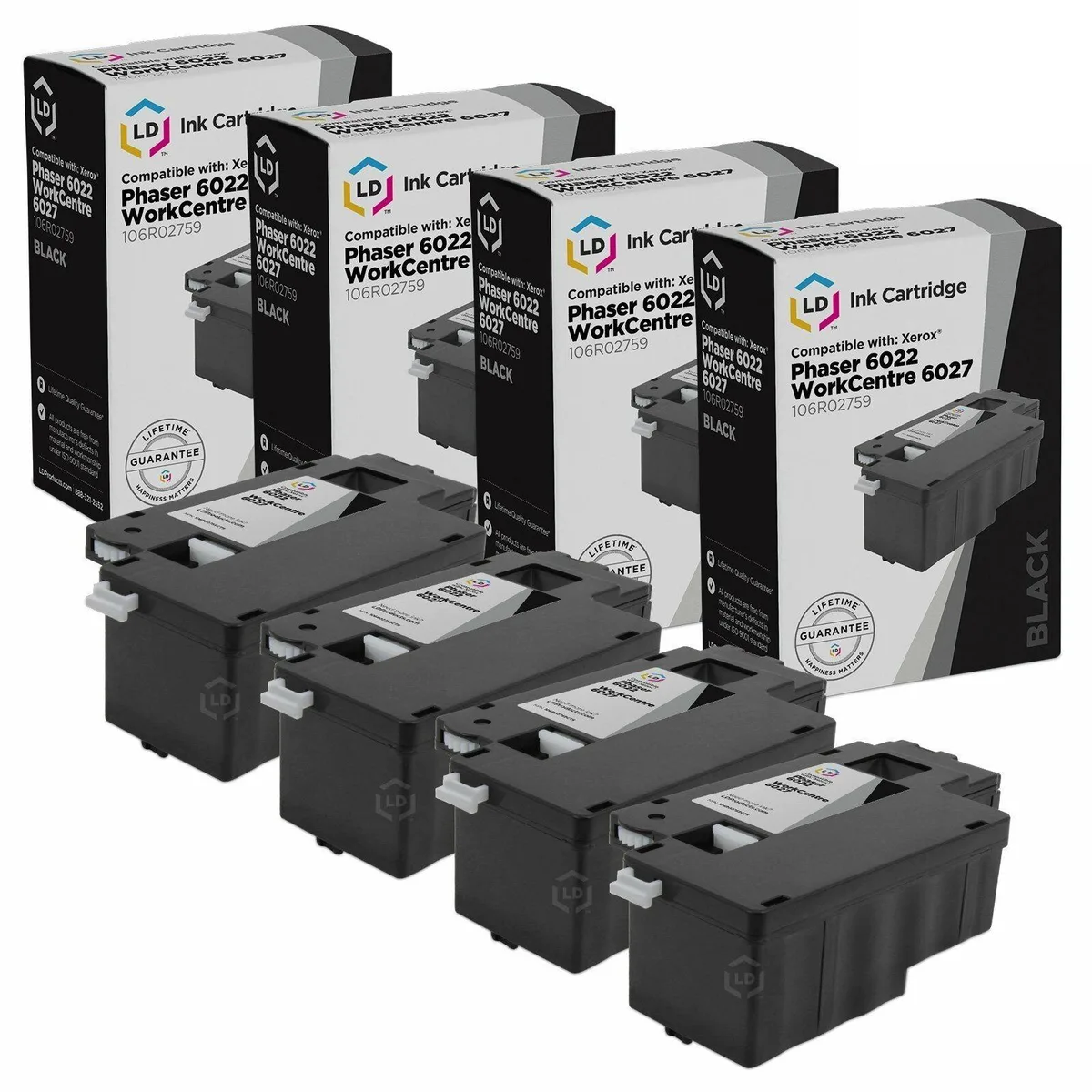 LD Products LD Products 106R02759 Black Toner Cartridge 4 Pack — product photo