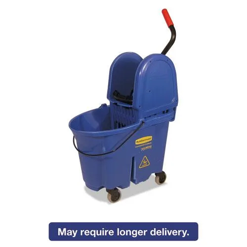 Rubbermaid Rubbermaid FG757888BLUE WaveBrake 2.0 35 qt Blue Down-Press Bucket Wringer — product photo
