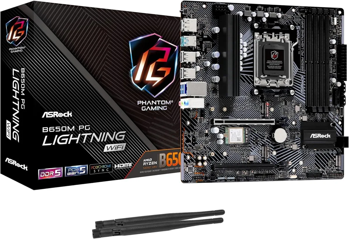 ASRock ASRock B650M PG Lightning WiFi AMD motherboard — product photo