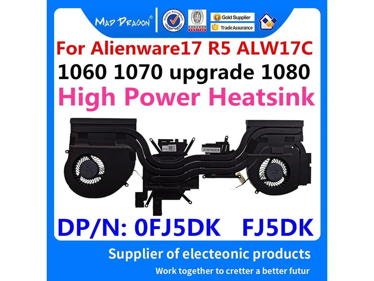 Fans Fans CPU/Graphics Heatsink Fan Assembly Dell Alienware 17 R5 GTX-1080 — product photo