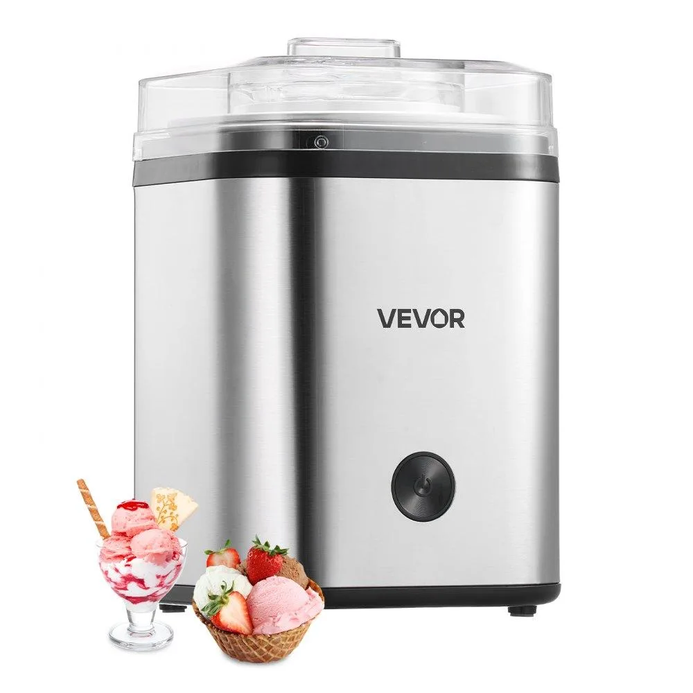 VEVOR VEVOR Ice Cream Maker 2.11 Qt 50W Silver — product photo