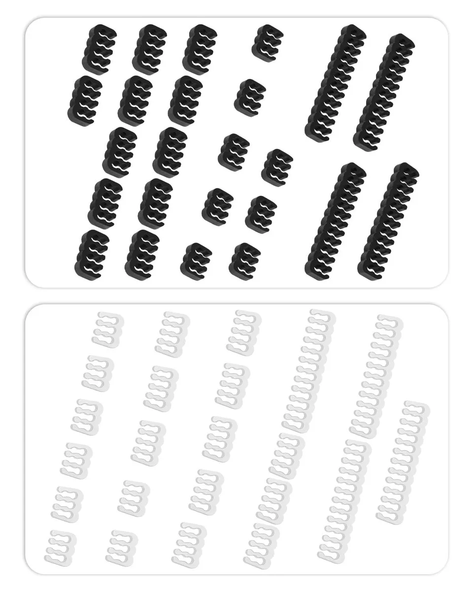 Vszerda Vszerda Cable Comb Kit 48 pcs 24-pin x 8 8-pin x 24 6-pin x 16 black — product photo