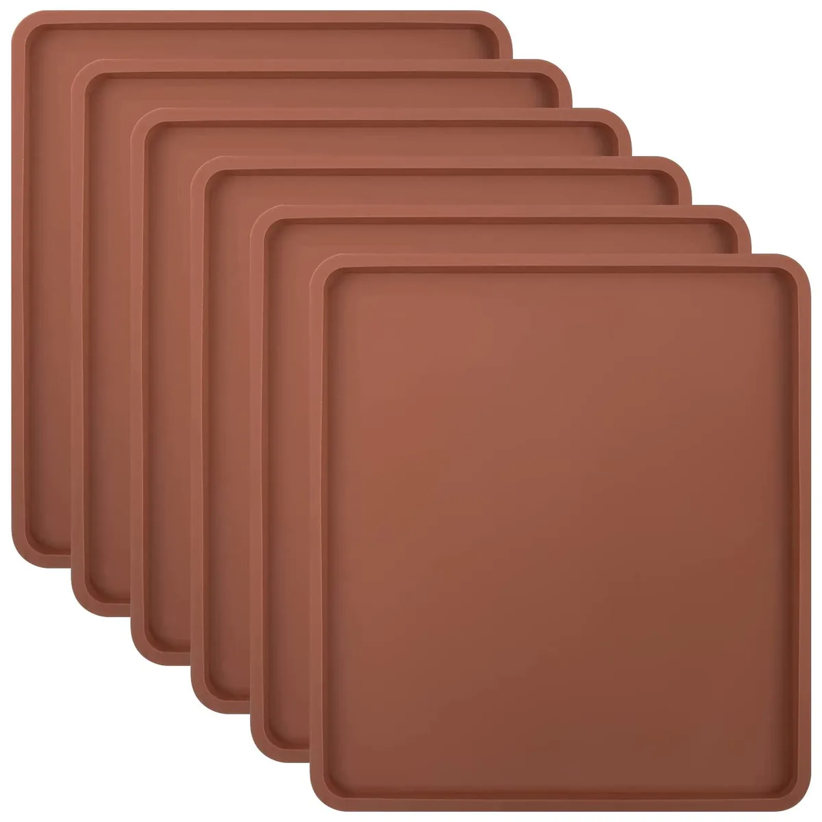 Aulock Silicone Dehydrator Sheets 6pcs with Edge for Cosori CP267-FD 11.8×10.6″ — product photo