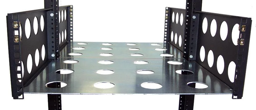 RackSolutions RackSolutions Heavy Duty Relay Rack Shelf Base 500 lb 29-Inch Depth Solid Steel — product photo