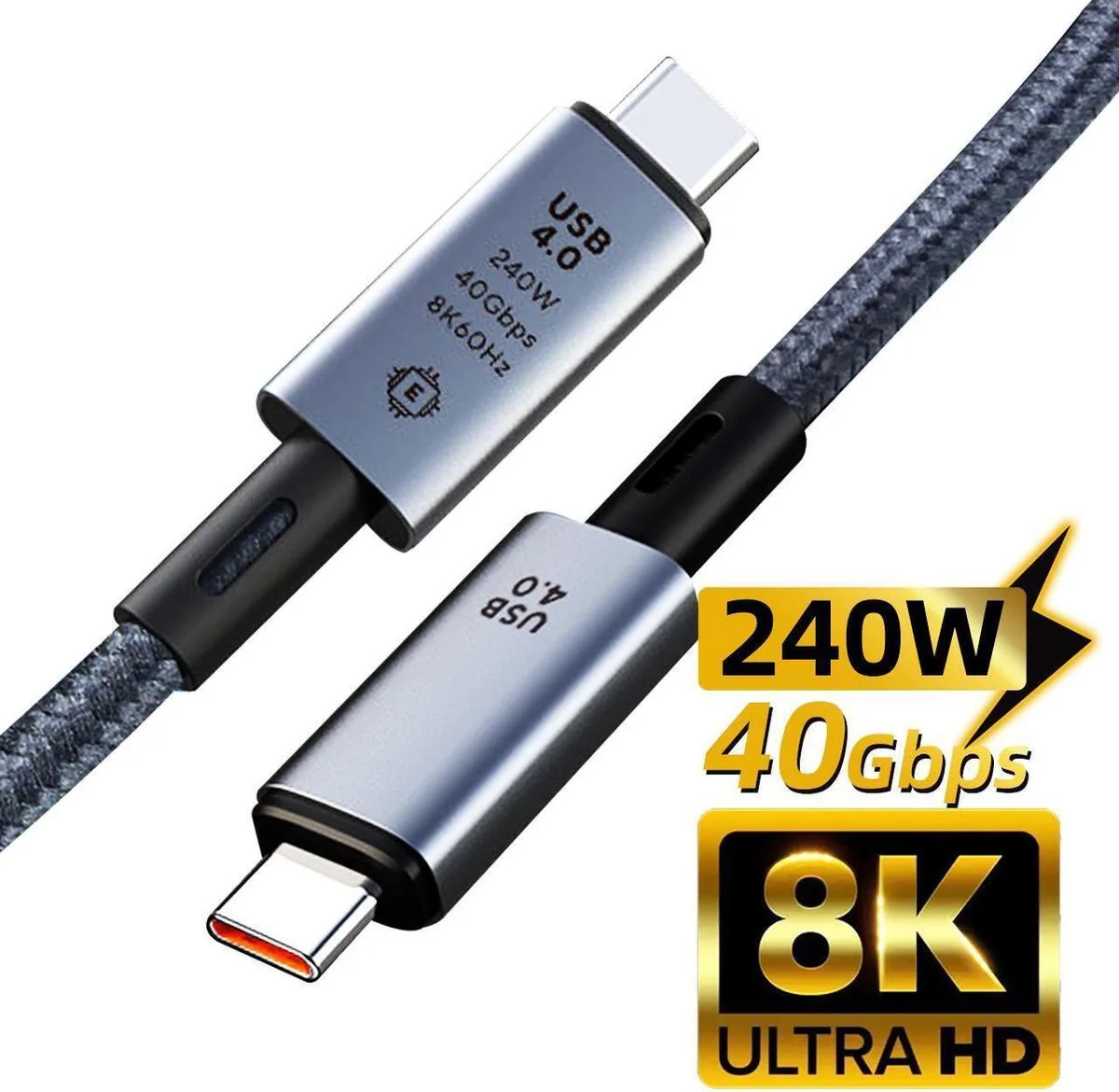 SMUGDESK SMUGDESK USB4 Thunderbolt 4 Cable 1.64 ft 40Gbps 240W 8K@60Hz — product photo