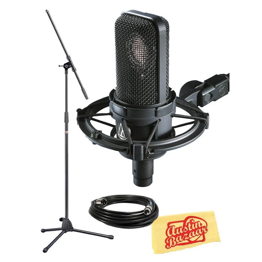 Audio-Technica Audio-Technica AT4040 Cardioid Condenser Microphone Bundle with Stand — product photo