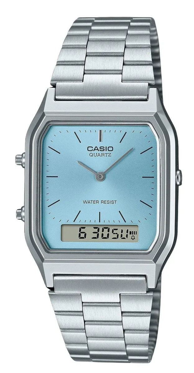 CASIO CASIO AQ-230A-2A1 Vintage Turquoise Blue Resin Watch 29.80 mm — product photo