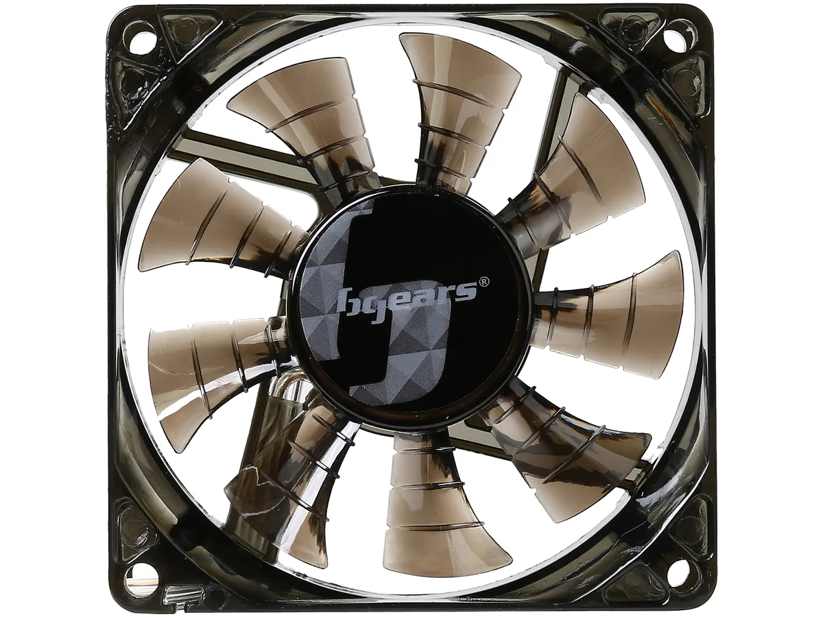 BGears BGears b-PWM 80 Black case fan 80mm 500-4000 RPM 78 CFM 37 dBA 2 Ball bearing 4-pin PWM — product photo