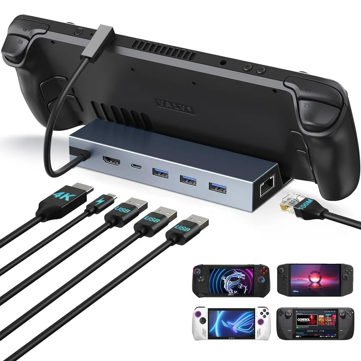 KEHIPI KEHIPI 6-in-1 Docking Station Black — product photo