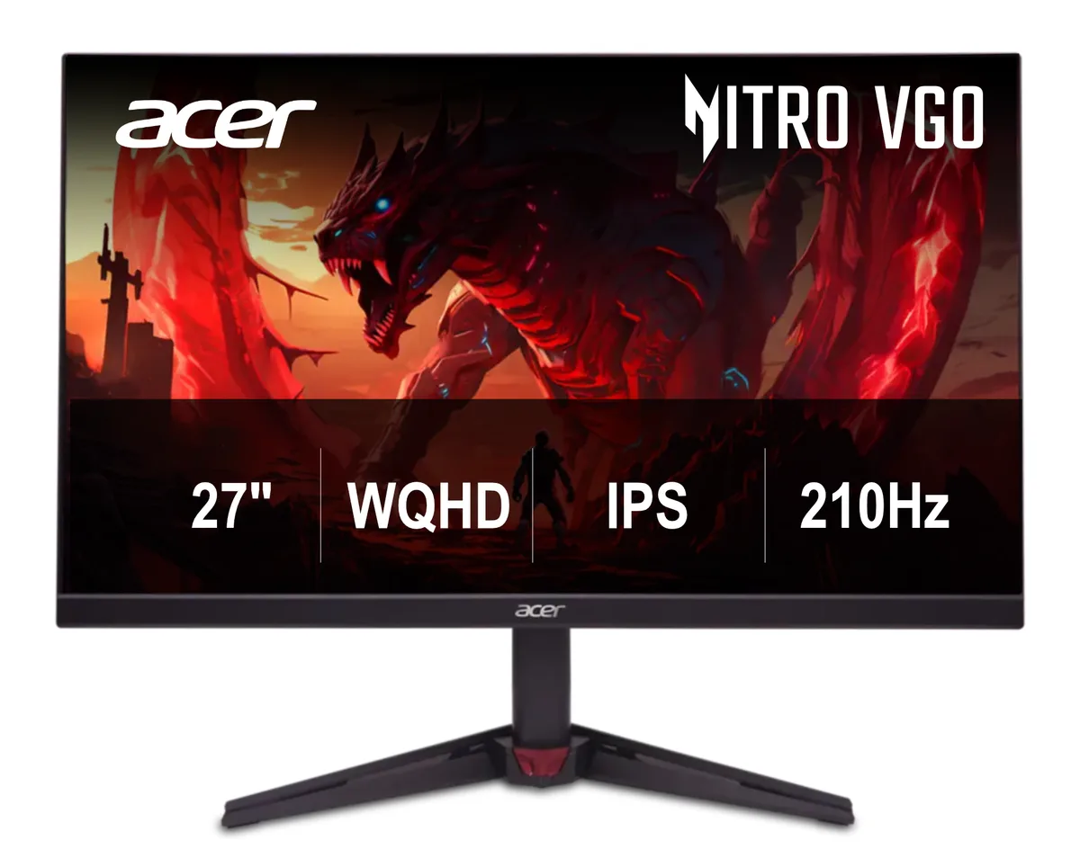 Acer America Acer America UM.HV0AA.202 Nitro VG270U X2bmiipx 27" WQHD 210Hz IPS gaming monitor — 商品写真