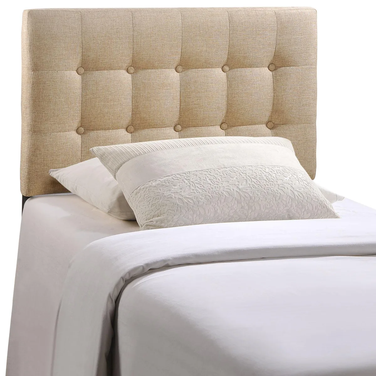 Modway Furniture Modway Furniture Emily Twin Upholstered Headboard Beige 39W 45-52.5H — product photo