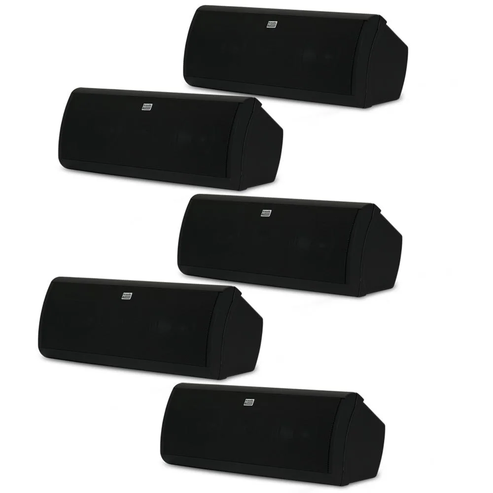 Acoustic Audio Acoustic Audio AA40CB 5 Speaker Set Black Bookshelf 2500 Watts — product photo