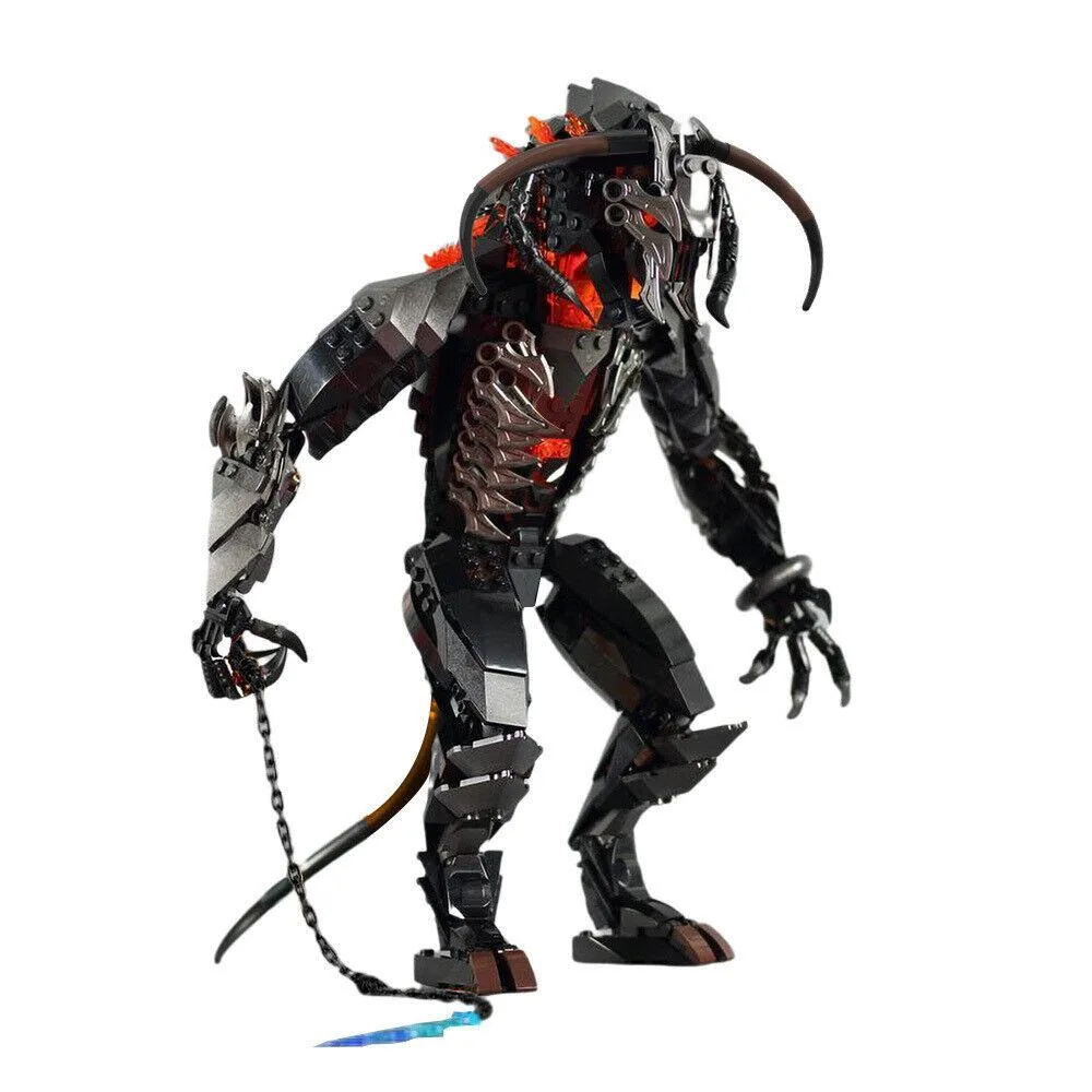 ZITIANYOUBUILD ZITIANYOUBUILD Monster Covered in Flames 715 Pieces Building Set — product photo
