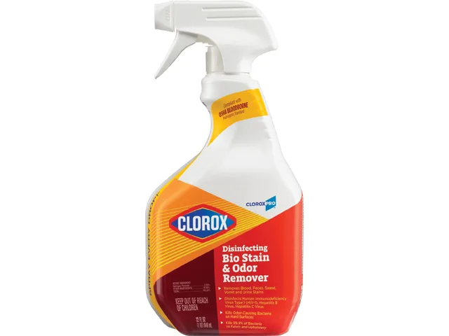 Clorox Clorox 31903CT Disinfecting Bio Stain &amp; Odor Remover Spray 32 fl oz 9 Carton — product photo