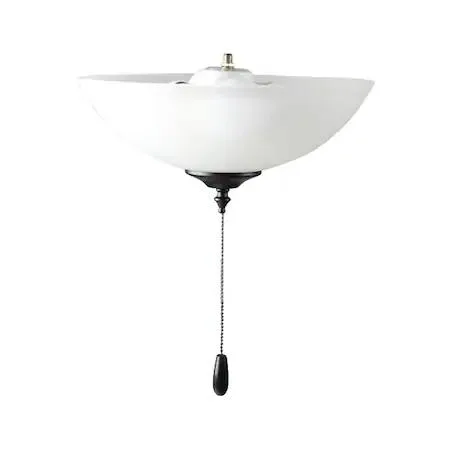 Maxim FKT214FTBK 2-light ceiling fan kit in black finish