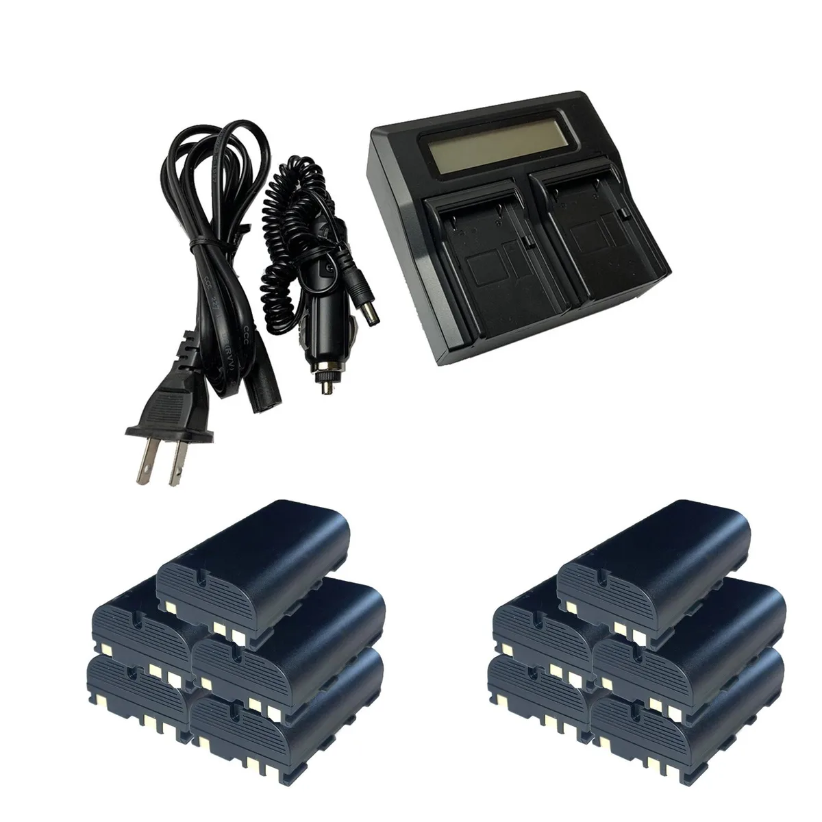 Centenex Electronics Centenex Electronics AS-CHLEICA_GEB221-211-DUAL-10 10 Batteries + Dual Charger 2.6Ah — product photo